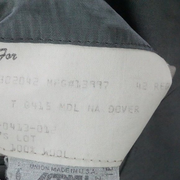 Gieves & Hawkes Savile Row Dover 1005 Wool Gray Brown Plaid Sport Coat Sz 42R - Picture 8 of 9